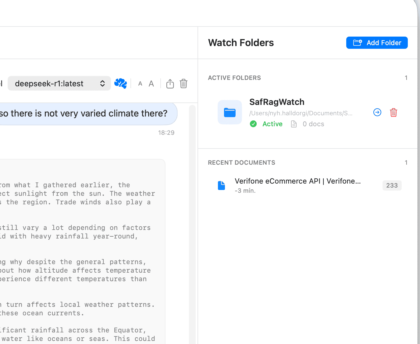 Watch Folders list